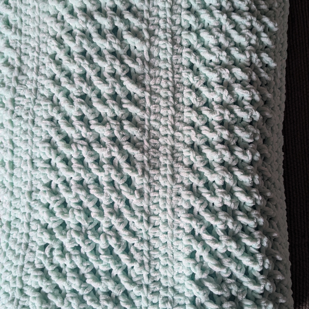 Mint Green Knit Blanket